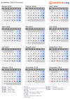 Kalender 2016 mit Ferien und Feiertagen Krumau