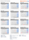 Kalender 2016 mit Ferien und Feiertagen Pardubitz