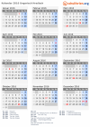Kalender 2016 mit Ferien und Feiertagen Ungarisch Hradisch