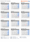 Kalender 2017 mit Ferien und Feiertagen Armenien
