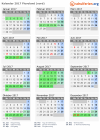 Kalender 2017 mit Ferien und Feiertagen Flevoland (nord)