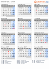 Kalender 2017 mit Ferien und Feiertagen Israel