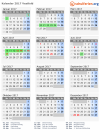 Kalender 2017 mit Ferien und Feiertagen Vestfold