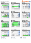 Kalender 2017 mit Ferien und Feiertagen Genf