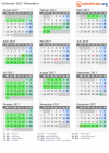 Kalender 2017 mit Ferien und Feiertagen Obwalden