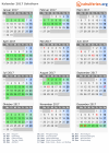 Kalender 2017 mit Ferien und Feiertagen Solothurn