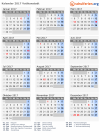 Kalender 2017 mit Ferien und Feiertagen Vatikanstadt