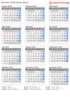 Kalender 2018 mit Ferien und Feiertagen Distrikt Brcko