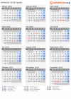 Kalender 2018 mit Ferien und Feiertagen Egedal
