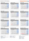 Kalender 2018 mit Ferien und Feiertagen Estland