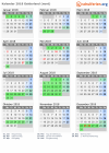 Kalender 2018 mit Ferien und Feiertagen Gelderland (nord)