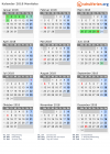 Kalender 2018 mit Ferien und Feiertagen Manitoba