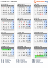 Kalender 2018 mit Ferien und Feiertagen Buskerud
