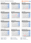 Kalender 2018 mit Ferien und Feiertagen Nord-Tröndelag