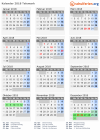 Kalender 2018 mit Ferien und Feiertagen Telemark