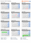 Kalender 2018 mit Ferien und Feiertagen Tröndelag