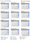 Kalender 2018 mit Ferien und Feiertagen Philippinen