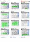 Kalender 2018 mit Ferien und Feiertagen Genf