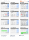Kalender 2019 mit Ferien und Feiertagen Brøndby