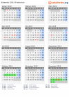 Kalender 2019 mit Ferien und Feiertagen Fredericia