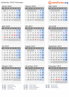 Kalender 2019 mit Ferien und Feiertagen Halsnæs
