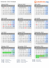 Kalender 2019 mit Ferien und Feiertagen Holbæk