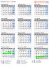 Kalender 2019 mit Ferien und Feiertagen Lolland