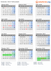 Kalender 2019 mit Ferien und Feiertagen Vallensbæk