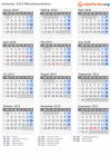 Kalender 2019 mit Ferien und Feiertagen Mittelösterbotten
