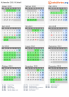 Kalender 2019 mit Ferien und Feiertagen Créteil