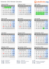 Kalender 2019 mit Ferien und Feiertagen British Columbia