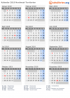 Kalender 2019 mit Ferien und Feiertagen Nordwest-Territorien