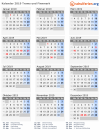 Kalender 2019 mit Ferien und Feiertagen Troms und Finnmark