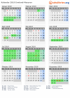 Kalender 2019 mit Ferien und Feiertagen Ermland-Masuren