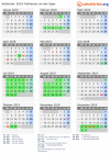 Kalender 2019 mit Ferien und Feiertagen Falkenau an der Eger