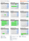 Kalender 2019 mit Ferien und Feiertagen Göding
