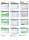 Kalender 2020 mit Ferien und Feiertagen Nordterritorium