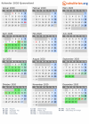 Kalender 2020 mit Ferien und Feiertagen Queensland