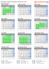 Kalender 2020 mit Ferien und Feiertagen Föderation Bosnien und Herzegowina
