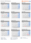 Kalender 2020 mit Ferien und Feiertagen Botsuana