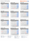 Kalender 2020 mit Ferien und Feiertagen Brasilien