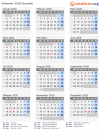 Kalender 2020 mit Ferien und Feiertagen Burundi