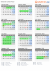 Kalender 2020 mit Ferien und Feiertagen Fanø