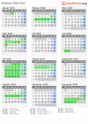 Kalender 2020 mit Ferien und Feiertagen Faxe
