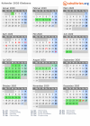 Kalender 2020 mit Ferien und Feiertagen Gladsaxe