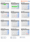 Kalender 2020 mit Ferien und Feiertagen Haderslev