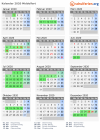 Kalender 2020 mit Ferien und Feiertagen Middelfart