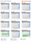 Kalender 2020 mit Ferien und Feiertagen Rudersdal