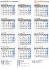 Kalender 2020 mit Ferien und Feiertagen El Salvador