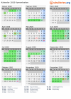 Kalender 2020 mit Ferien und Feiertagen Kymenlaakso